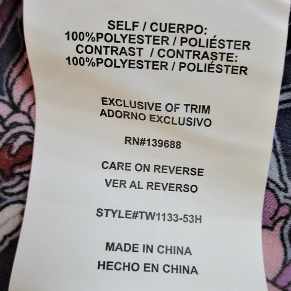 SKYLAR & JADE womens Small LACE UP FRONT top (P)E2 - Picture 7 of 8